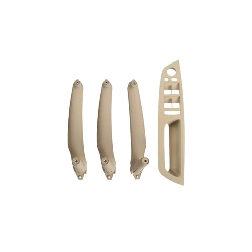 ASADF Innenhaltegriff Auto Innentürgriff Innenverkleidung Pull Trim Abdeckung Ersatz für E70 E71 E72 X5 X6 2007-2013(RHD Beige Model A) von ASADF