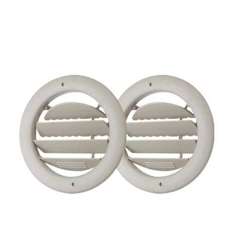 ASADF Mittelkonsole Lüftungsgitter Runde Headliner Decke Dach AC Wärme Air-Vent Für Ford Für Expedition 2011 2012 2013 2014 BL1Z19893AA 9L1Z-19893-AG Lüftungsgitter AC Vent(2pcs Beige) von ASADF