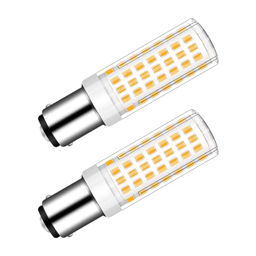 ASAIHKUN B15D LED 5W Glühbirne Ersetzt 60w Halogenlampe Warmweiß Maiskolben 600Lumen Bajonett Fassung B15d Doppelkontakt 230V 3000K Leuchtmitteln für Deckenlampen, 2er-set von ASAIHKUN