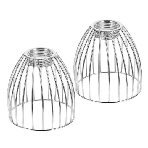 ASAKKURA 2 Stück Metall Vogelkäfig Lampenschirme Vintage Industrie Design Trommelform Eisen Kunst Pendelleuchte Abdeckung Für Schlafzimmer und Esszimmer Deckenleuchte von ASAKKURA