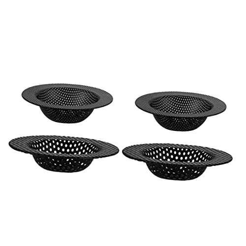 ASAKKURA 4 Stück Teiliges Edelstahl Abflusssiebe mit Lochdesign Schnelles Wasserablauf Haarsieb für Küchenspüle und Badewanne Schützt vor und Hält Abfluss Frei von ASAKKURA