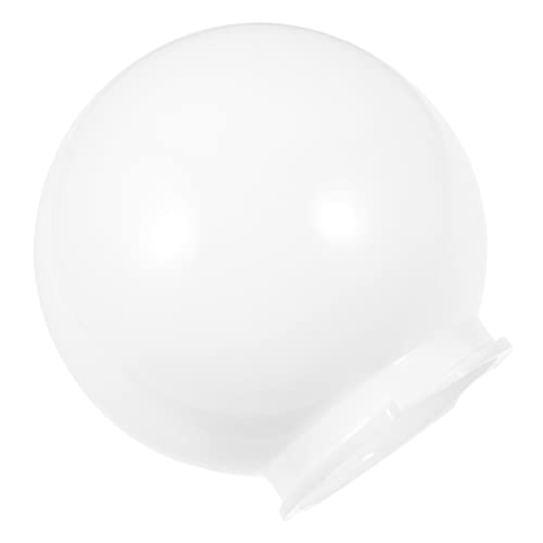 ASAKKURA Outdoor Lampenschirm Runde Lampe Abdeckung für Gartenlampen Milchweißer Lampenschirm Dekorativ und Schützend Installieren für Wohnräume und Außenbereiche von ASAKKURA