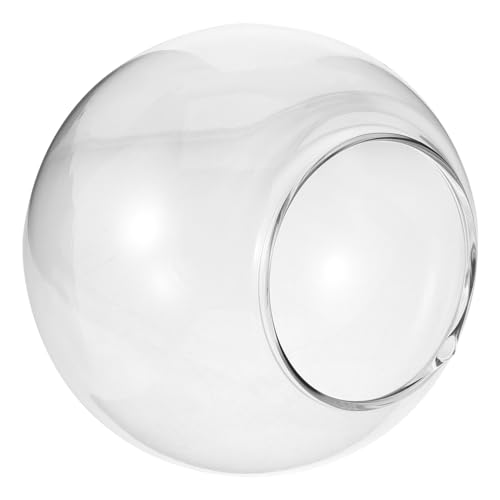 ASAKKURA Runder Glaslampenschirm Dekorativer Lampenschirm für Pendelleuchte Halbkugel Design Vielseitig Einsetzbar als Ersatz für Hängelampen und Tischlampen von ASAKKURA