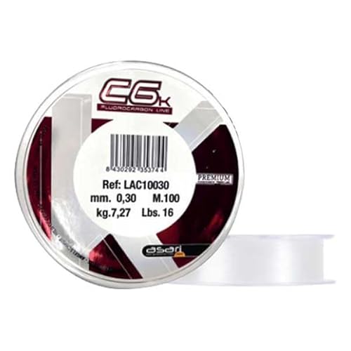 B/100m ASARI C-6K Fluorocarbon 0,30 mm B/100m ASARI C-6K Fluorocarbon 0,30 mm von ASARI