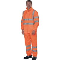 Prevent - rjo/l Warnschutz-Regenjacke Größe l orange von PREVENT