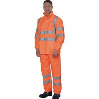 Warnschutz-Regenjacke Gr.L orange prevent von ASATEX