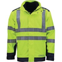 Wetter-,Flamm- u.Warnschutzjacke Gr.XL gelb/blau ASATEX von Asatex