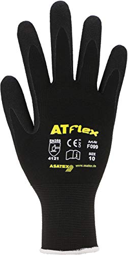 ASATEX Nitril-Handschuh F099, schwarz, Gr. 9 (12 Paar) von ASATEX