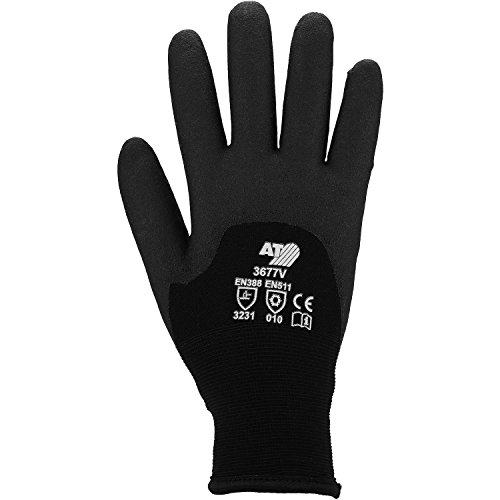 ASATEX Strick Winter mit HPT-Beschichtung 3677V, schwarz, Gr. 8 (6 Paar) von Asatex