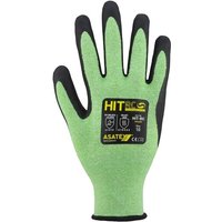 Asatex - HIT-RC/10 Feinstrickhandschuh hit-rc Gr.10 grün/schwarz en 388/EN 407/EN von ASATEX