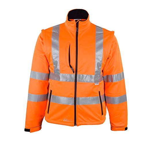 Prevent Warnschutz-Softshell-Jacken 8060O, leuchtorange, Gr. L von ASATEX