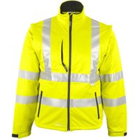 Warnschutz-Softshelljacke Gr.L gelb prevent von ASATEX