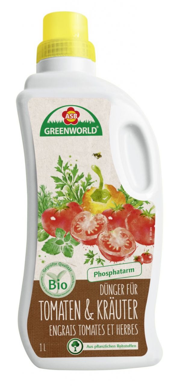 ASB Greenworld Bio Tomaten- und Kräuter Dünger 1 L von ASB Greenworld