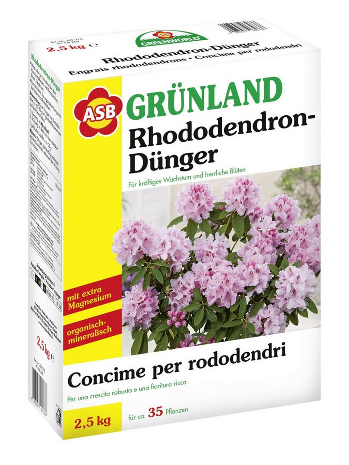 ASB Greenworld Blumendünger ASB Greenworld Spezial-Rhododendrondünger 2,5 kg ASB Greenworld Blumendünger ASB Greenworld Spezial-Rhododendrondünger 2,5 kg von ASB Greenworld