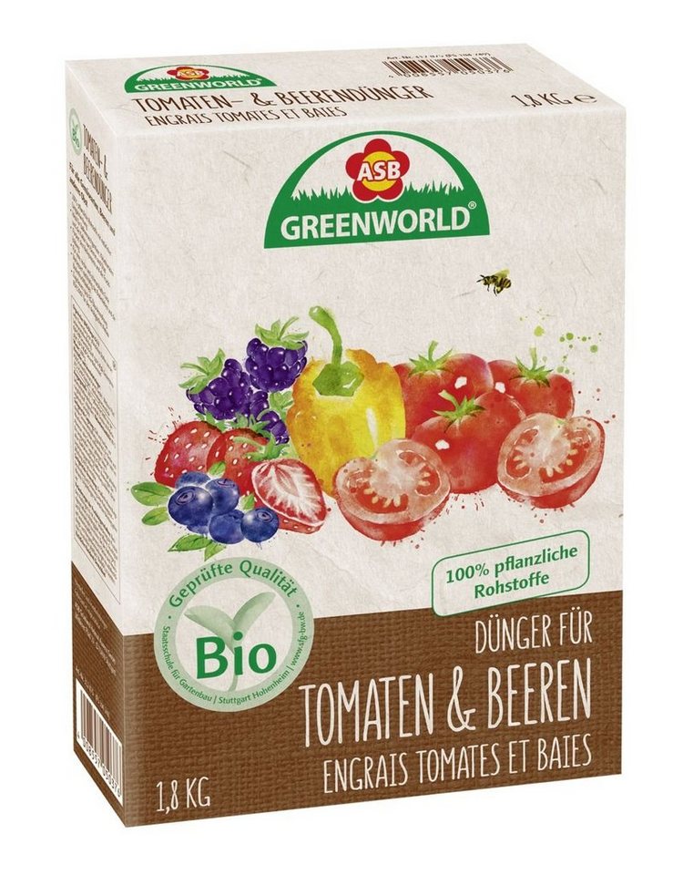 ASB Greenworld Gemüsedünger ASB Greenworld Bio Tomaten- und Beerendünger 1,8 von ASB Greenworld