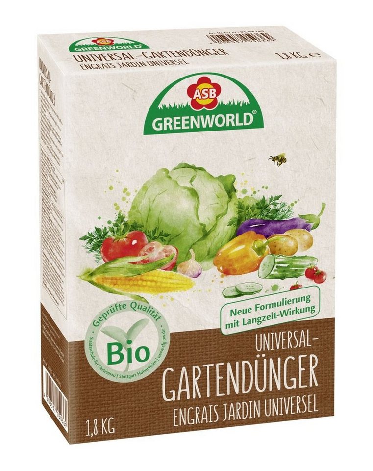 ASB Greenworld Gemüsedünger ASB Greenworld Bio Universal Gartendünger 1,8 kg von ASB Greenworld