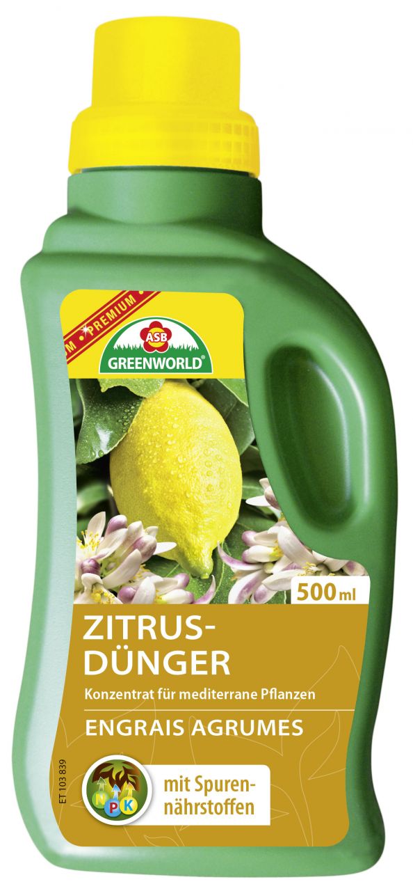 ASB Greenworld Zitrus- und Kübelpflanzen Dünger 500 ml von ASB Greenworld