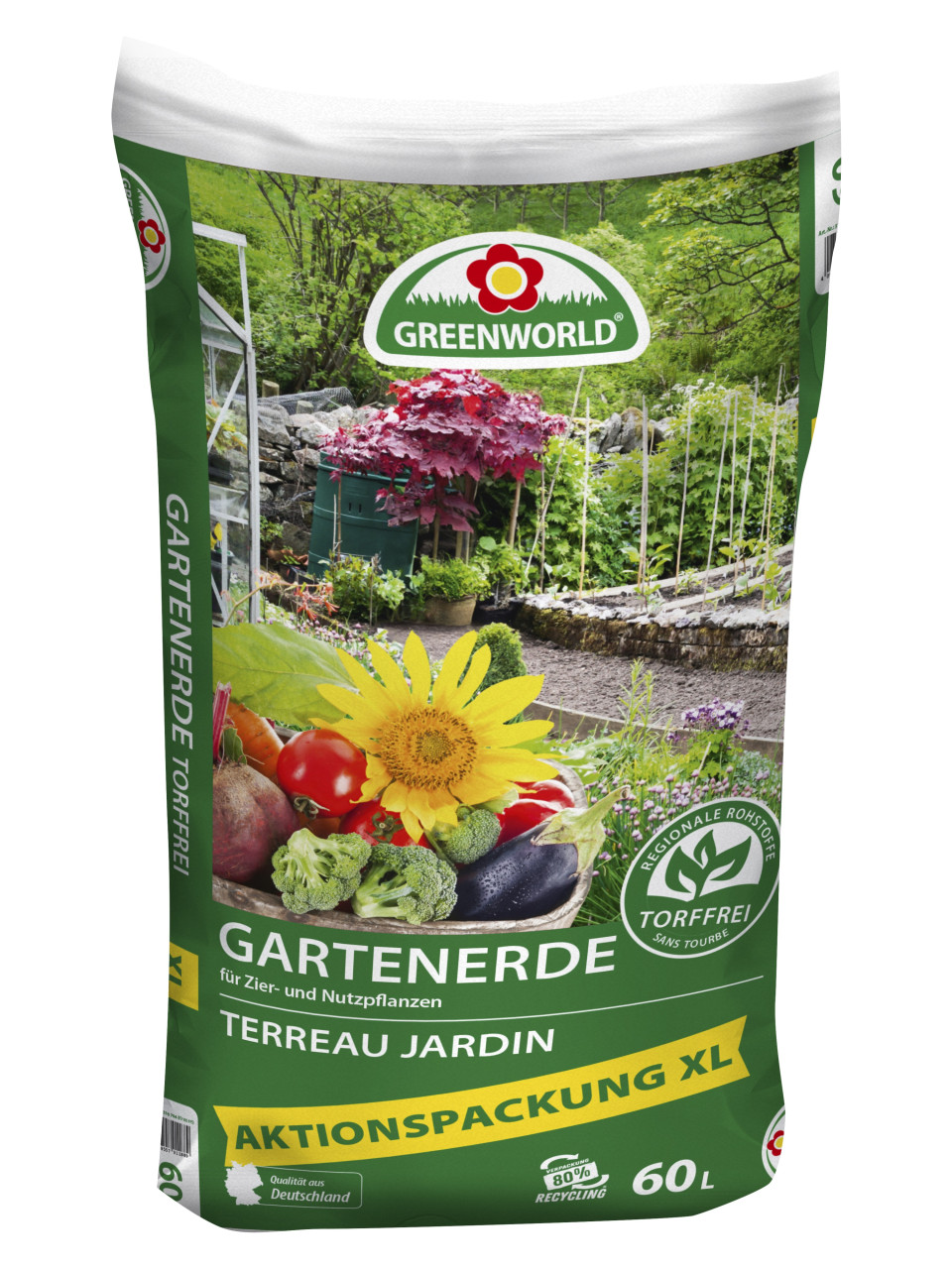 Greenworld Gartenerde XL torffrei 60 L von ASB Greenworld