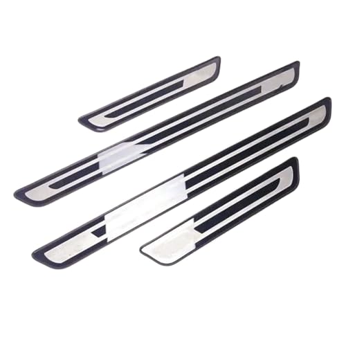 ASBHFC 4 Stück Edelstahl Einstiegsleisten für Se-at Tarraco (2018-2025 2026), Türschweller Schutzleisten, Kratzschutz Willkommenspedal Abdeckung, Auto Styling Zubehör,Type-A von ASBHFC