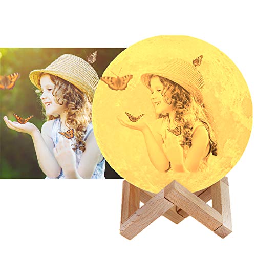 16 Farben Kundenspezifisches Foto Mond Lampe - 3D Nachtlicht LED Mit Fernbedienung - Schlafzimmer Dekor USB Lade Stimmungslicht für Tragbare Beleuchtung von ASD Jewerly