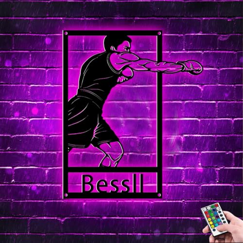 ASD Jewerly Benutzerdefinierte Boxer Zimmer Dekor Zeichen, personalisierte Boxen Metall Zeichen mit LED-Licht, Boxer Name Neon Zeichen, Boxen Sport Wand Dekoration ASD Jewerly Benutzerdefinierte Boxer Zimmer Dekor Zeichen, personalisierte Boxen Metall Zeichen mit LED-Licht, Boxer Name Neon Zeichen, Boxen Sport Wand Dekoration von ASD Jewerly