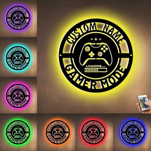 ASD Jewerly Personalisierte Metall Game Raum Game Controller Gaming Neon Wandleuchte, Benutzerdefinierte Game Tag Name Neon Licht Zeichen, Game Geschenke für Game Zone Party Kids Boy's Room ASD Jewerly Personalisierte Metall Game Raum Game Controller Gaming Neon Wandleuchte, Benutzerdefinierte Game Tag Name Neon Licht Zeichen, Game Geschenke für Game Zone Party Kids Boy's Room von ASD Jewerly