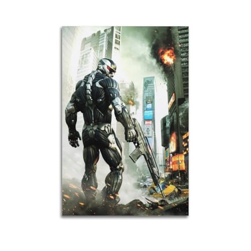 ASDASDHBW Videospiel-Poster, Motiv: Crysis 2, dekoratives Gemälde, Leinwand, Wandposter und Kunstdruck, moderne Familienschlafzimmer-Dekoration, Poster, 40 x 60 cm von ASDASDHBW