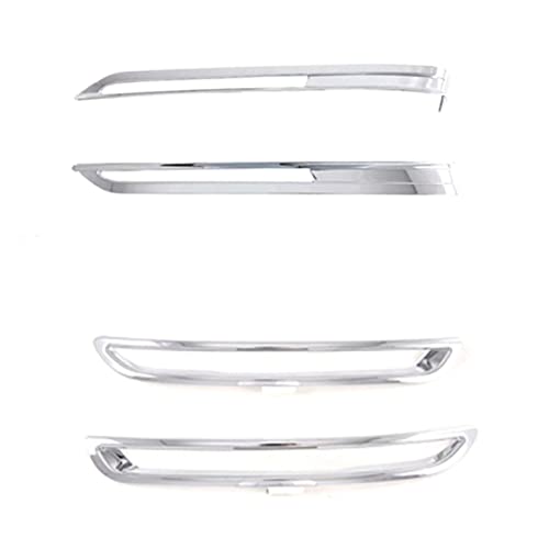ASDFGHJK KANGYEBAIHUODIAN Rücken- und Front-Nebelscheinwerfer-Abdeckung-Trim-Aufkleber hinten Stoßfänger-Dekorationslampe for Mazda CX30 CX-30 2020 2021 (Color : Silver) von Umibuds