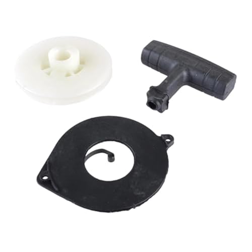 ASDGH Kettensägen-Rückstoßstarter-Federrollen-Seilgriff-Griffsatz 537092501, for Husqvarna, 340 345 350, for JONSERED, CS2240 CS2245 CS2250 Rücklaufstarterseil von ASDGH