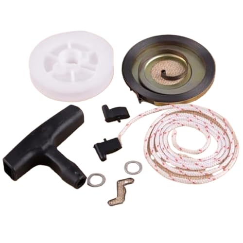 ASDGH Neue Rückstoß-Rücklauf-Starterrolle, drehbarer Federseilgriff, Sperrklinkengriff, for STIHL, 034 036 Kettensäge 1129 190 0601 Rücklaufstarterseil von ASDGH