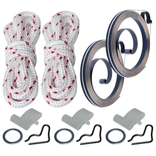 ASDGH Rückstoßstarter-Federseil-Zugschnur Kt, for STIHL, FS45 FS55 BG55 BG65 BG85 Rasenmäherteile Rücklaufstarterseil von ASDGH