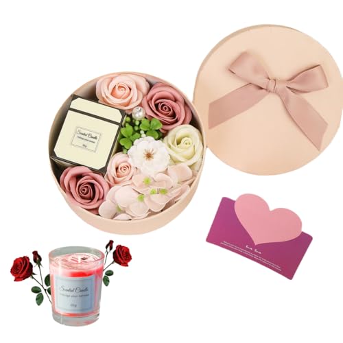 ASDIIT Seifenblume&Duftkerzen Geschenkbox Rose blumen geschenk rosenseife Bad geschenk für Muttertag Jubiläum Geständnis Valentinstag Weihnachten ASDIIT Seifenblume&Duftkerzen Geschenkbox Rose blumen geschenk rosenseife Bad geschenk für Muttertag Jubiläum Geständnis Valentinstag Weihnachten von ASDIIT