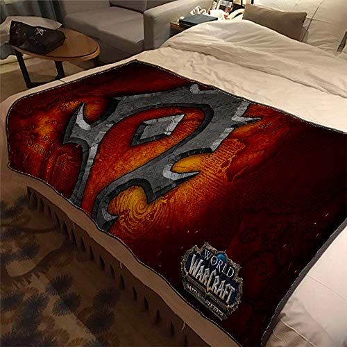 ASDIWON World of Warcraft Flanelldecke für Sofa, Bett, warm, weich, geeignet für Klimaanlage, Decke für Nickerchen, 150 x 200 cm von ASDIWON