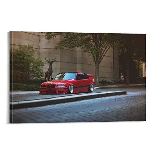 ASDSA Auto-Poster BMW E36 M3, Leinwand-Kunst, Poster und Wandkunst, Druck, modernes Familien-Schlafzimmer, 50 x 75 cm von ASDSA
