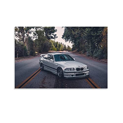 ASDSA Klassisches Auto-Poster BMW E36 M3, Leinwand-Kunst, Poster und Wandkunst, Druck, modernes Familien-Schlafzimmer, 30 x 45 cm von ASDSA