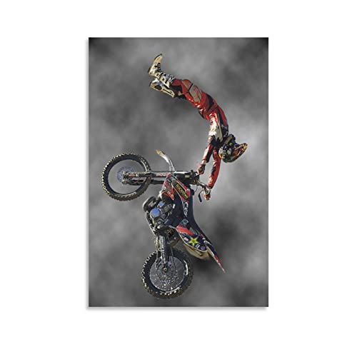 ASDSA Motocross-Poster, Dirtbike-Poster, dekoratives Gemälde, Leinwand, Wandkunst, Wohnzimmer, Poster, Schlafzimmer, Gemälde, 40 x 60 cm von ASDSA