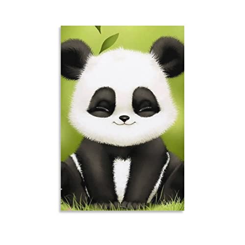Poster mit Tiermotiv, Motiv: Panda, Wandkunst, Poster, modernes Familienschlafzimmerdekor, 30 x 45 cm von ASDSA