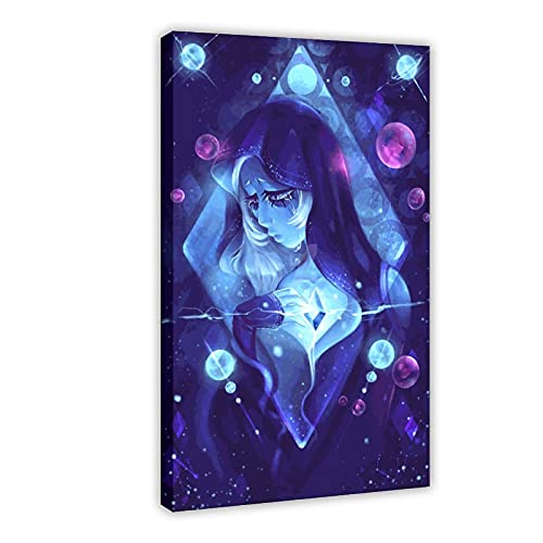 Anime-Poster Blue Diamond Steven Universe Leinwand Poster Schlafzimmer Dekor Sport Landschaft Büro Zimmer Dekor Geschenk 40 × 60 cm Rahmen: von ASDSF
