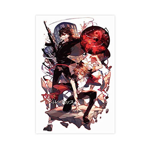Anime-Poster Bungo Stray Dogs 10, Leinwandposter, Schlafzimmer, Dekoration, Sport, Landschaft, Büro, Raumdekoration, Geschenk, 40 x 60 cm, ohne Rahmen: von ASDSF