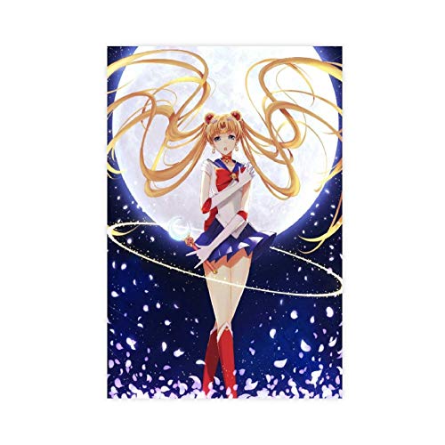 Anime-Poster Sailor Moon 15, Leinwand-Poster, Wandkunst, Deko, Bild, Gemälde für Wohnzimmer, Schlafzimmer, Dekoration, 60 x 90 cm, ohne Rahmen von ASDSF