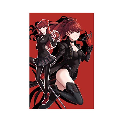 Gaming Poster Persona Kasumi Yoshizawa 1 Leinwand Poster Schlafzimmer Dekor Sport Landschaft Büro Zimmer Dekor Geschenk 50 × 75 cm ohne Rahmen von ASDSF