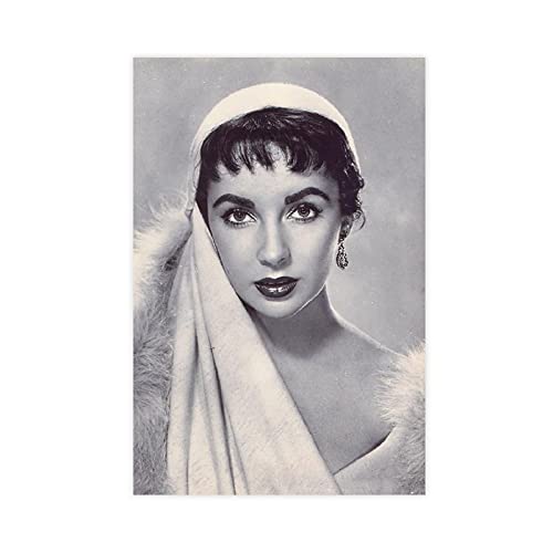 Vintage-Poster Elizabeth Taylor 33, Leinwand-Poster, Wandkunst, Dekordruck, Gemälde für Wohnzimmer, Schlafzimmer, Dekoration, 40 x 60 cm, ohne Rahmen: von ASDSF