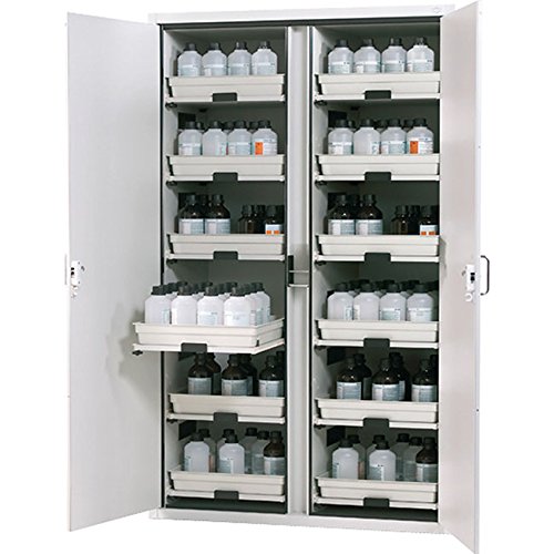 ASECOS 571014B Armoire sous paillasse pour acides et bases, SL.60.110, 4 Étagères coulissantes von ASECOS