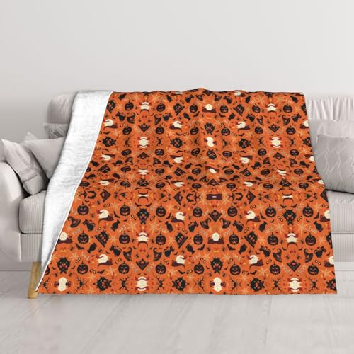 ASEELO 102x127cm Blanket Halloween Fleece Blanket Sofa Throw for Bed and Couch Travel von ASEELO