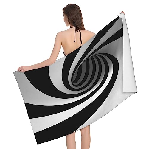 ASEELO 130x80 cm Badetuch Abstrakt Kreis Wirbel Hoch Saugfähig Strandtuch Badetuch Handtücher Bodywrap von ASEELO