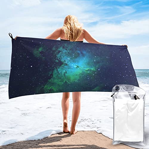 ASEELO Galaxy Green Badetücher Quick Dry Badetücher Handtücher für Badezimmer Strand Handtuch Mikrofaser Badetücher von ASEELO