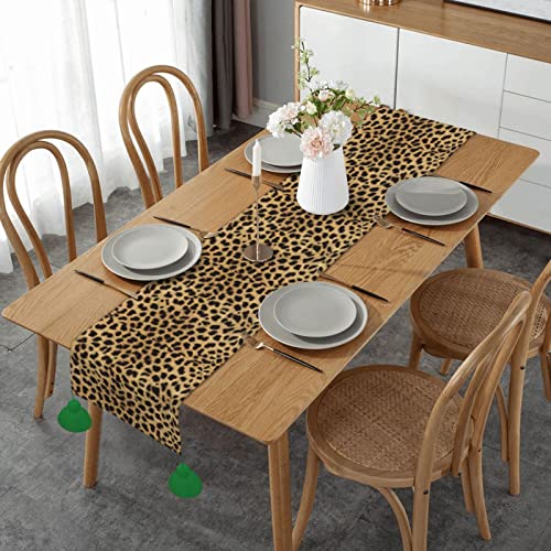 Tischläufer mit Leoparden-Tierdruck, dekorativer Tischläufer, rechteckiger Tisch, 35,6 x 152,4 cm, Geschenk für Lieben und Freunde. von ASEELO