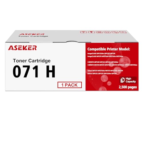 ASEKER 071H CRG-071H CRG071H Kompatibel Tonerkartusche für Canon i-SENSYS LBP120 LBP121 LBP122 LBP122dw MF270 MF272 MF272dw MF273 MF273dw MF275 MF275dw Drucker 2500 Seiten ASEKER 071H CRG-071H CRG071H Kompatibel Tonerkartusche für Canon i-SENSYS LBP120 LBP121 LBP122 LBP122dw MF270 MF272 MF272dw MF273 MF273dw MF275 MF275dw Drucker 2500 Seiten von ASEKER