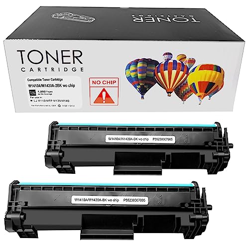 [ Ohne Chip, Mit Werkzeu ] 2 Schwarz Kompatibel Tonerkartusche für HP 142A W1420A Laserjet M110 M110w MFP M139 M139w M140 M140w Drucker von ASEKER