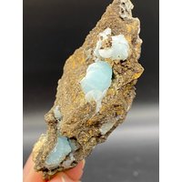 Blauer Hemimorphit - 79 Mine, Chilito, Hayden, Dripping Spring Mountains, Gila County, Arizona von ASEMineralsLLC